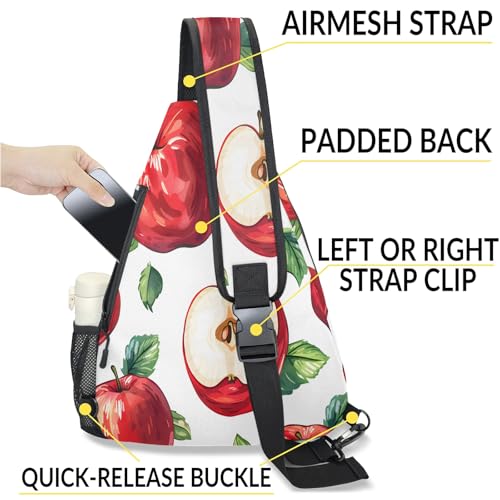 Pickleball Bag for Women Men Adjustable Crossbody Sling Backpack Hold Pickleball Paddle Water Bottle - color: Multicolor 16