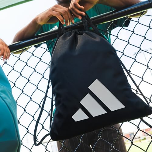 adidas Ready Sackpack – Drawstring Backpack Gym Bag, 13L - color: Wonder Sage Green/Semi Ice Tangerine Orange