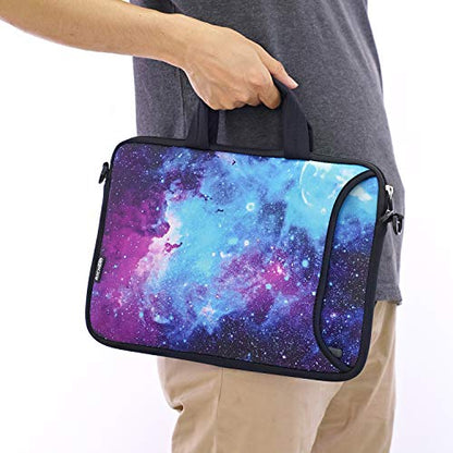 RICHEN 10 inch Messenger Bag Carring Case Sleeve with Handle Accessory Pocket Fits 7 to 10-Inch Laptops/Notebook/ebooks/Kids Tablet/Pad (7-10.2 inch, Galaxy) - color: Galaxy, size: 7-10.2 inch