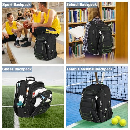 SINVICKO Travel Laptop Backpack,Extra Large 18.4 Inch Laptop RFID Anti Theft TSA Friendly Backpack,Water Resistant Backbag,Heavy Duty Computer Bag for Women Men,21.2 * 15.5 * 11.5 inch Green - color: Rfid 18.4 Inch Green