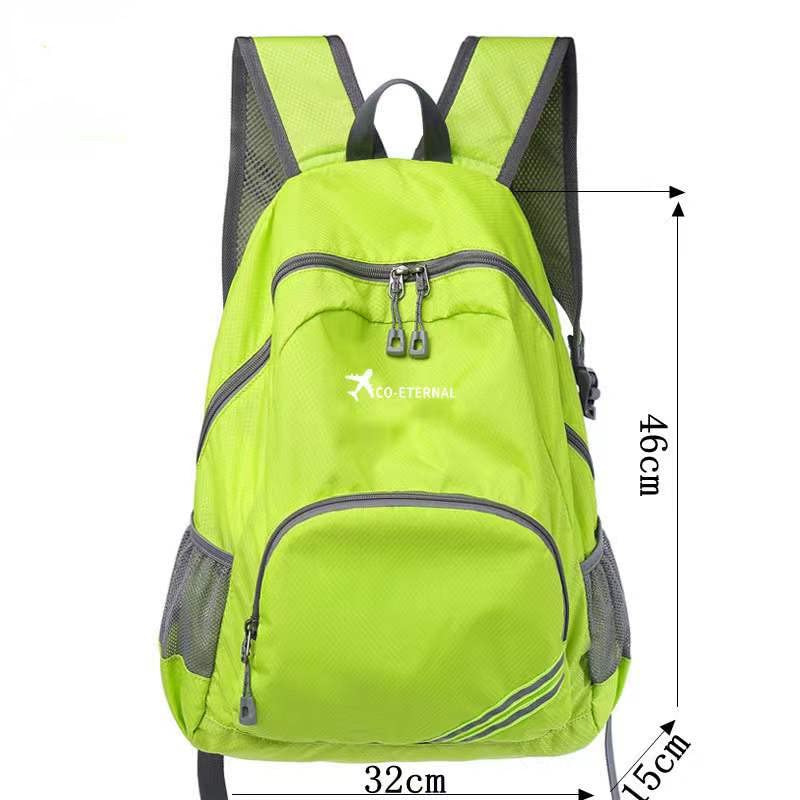 Geboldil Men's and women's waterproof backpack traveling backpack green - color: Green