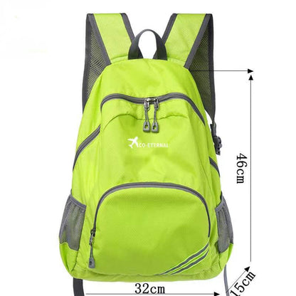Geboldil Men's and women's waterproof backpack traveling backpack green - color: Green