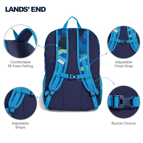 Lands' End Unisex Kids Large ClassMate Lightweight Durable Elementary School Backpack, Nicci - color: Nicci