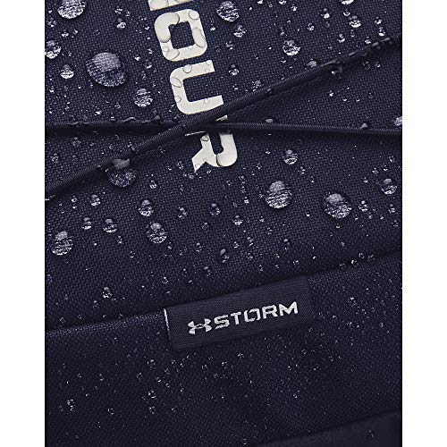 Under Armour Hustle Sport Backpack - color: Midnight Navy (410)/Metallic Silver