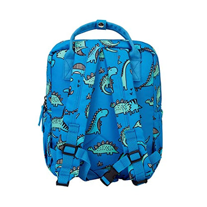 Cute Preschool Backpack Toddler School Book Bag for Girls Boys Kids Kindergarten Nursery Travel Bag with Chest Strap(12inch, Blue Dinosaur) - color: Blue Dinosaur, size: 12inch