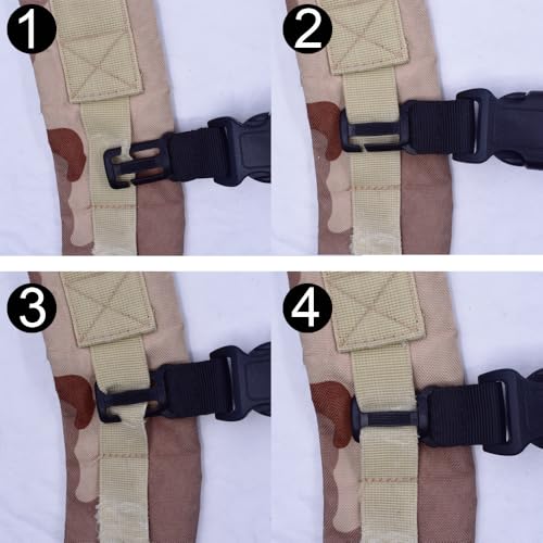 YYST Sternum Strap Backpack Chest Harness for Backpack with 20MM or 25MM Webbing Adjust from 9" to 17.5"