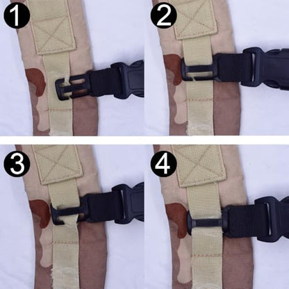 YYST Sternum Strap Backpack Chest Harness for Backpack with 20MM or 25MM Webbing Adjust from 9" to 17.5"