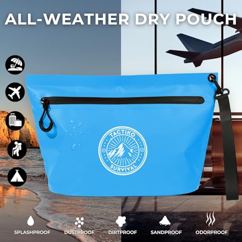 Tactiko 3L Heavy-Duty Zipper Pouch – Splash-Resistant Gear Organizer - color: Blue