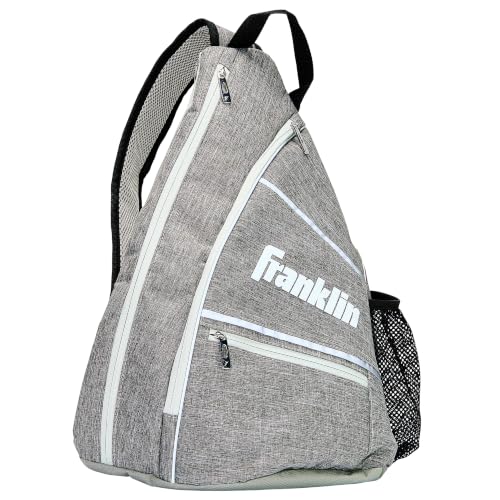 Franklin Sports Pickleball Bags - Sling Bag Backpack for Gear + Equipment - Men + Women - Holds Paddles, Balls + Accessories - color: Gray