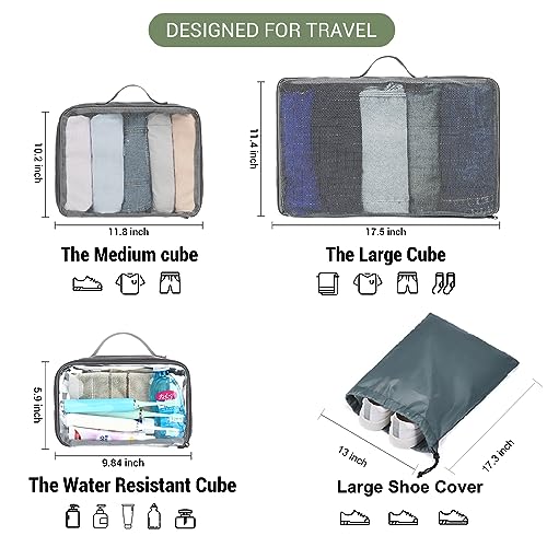 MOLNIA 50L Expandable Travel Backpack for Women Men, Carry On Travel Essentials, Flight Approved Fits 21 Inch Laptop Backpack, Waterproof Business Suitcase Weekender Backpack, Beige - color: Beige With Packing Cubes, size: X-Large
