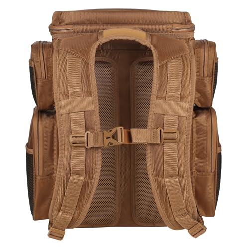 Evolution Fishing Drift Series Tackle Backpack, Outdoor Rucksack w/ 6 Fishing Tackle Trays, Heavy Duty - color: Coyote, size: 3600