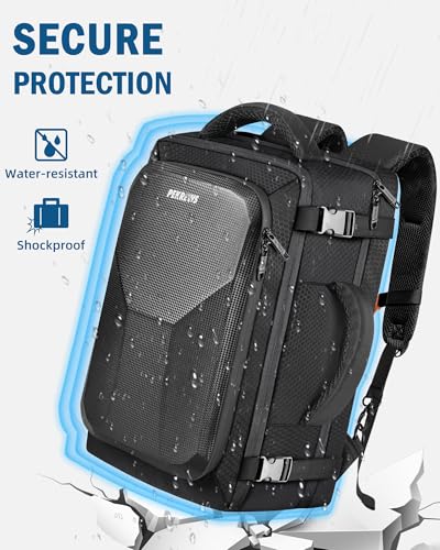 PEKREWS Mini 5 Pro Case, Expandable Carry On Bag for DJI RC 2/ RC-N3 Controller, Large Capacity Mini 5 Pro Backpack Fits 17.3 Inch Laptop and Fly More Combo, Travel Drone Carrying Case for Accessories