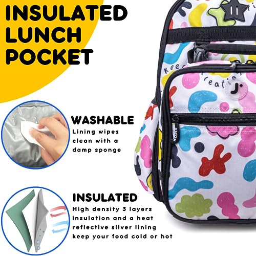 J World Duet Kids Backpack & Lunch Box Set For Boys & Girls Pre-K to Elementary School, Kiddo - color: Kiddo