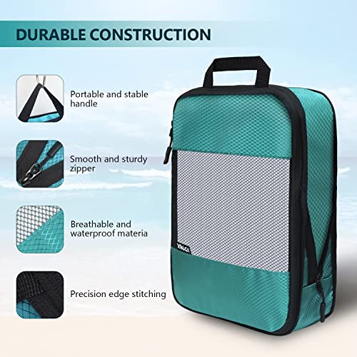 Compression Packing Cubes for Suitcases,5 Set Travel Essentials, Lightweight Luggage Organizer Bags, Travel Cubes for Carry on