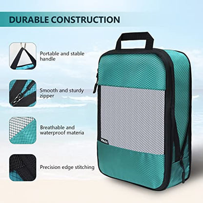 Compression Packing Cubes for Suitcases,5 Set Travel Essentials, Lightweight Luggage Organizer Bags, Travel Cubes for Carry on