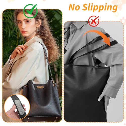 4 Pcs Shoulder Bag Straps Gripper Anti-Slip, Silicone Purse Shoulder Strap Grippers for Bags, Non-Slip Convex Dots Strap Gripper Holder for Men, Women Handbag Gummy - color: clear