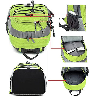 Bseash 10L Small Hiking Backpack for Kids Ages 3-6 Girls Boys Under 4 feet - color: Apple Green