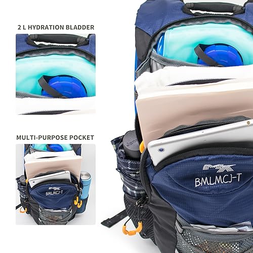 Water Backpack Hydration Backpack with Bladder Lightweight & Waterproof Hydration Pack for Hiking, Cycling, Running,Climbing Outdoorer ,Gift for dad - color: BLUE