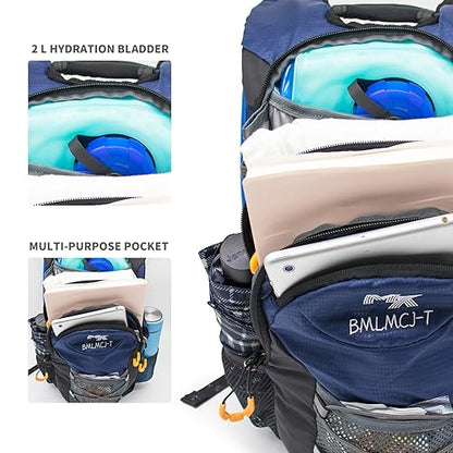 Water Backpack Hydration Backpack with Bladder Lightweight & Waterproof Hydration Pack for Hiking, Cycling, Running,Climbing Outdoorer ,Gift for dad - color: BLUE