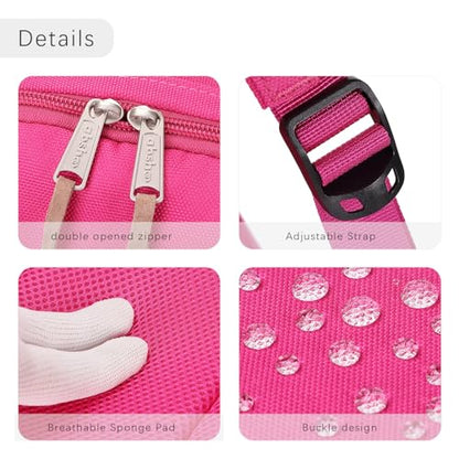 abshoo Large Capacity Backpack For School Teen Gilrs Middle High School Bookbag College Travel Daypack (Hot Pink) - color: Hot Pink