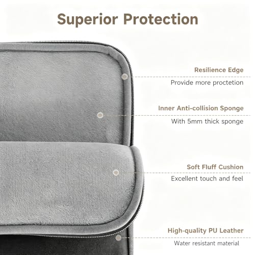 Laptop Case 15 inch, 15-16 inch Laptop Sleeve Compatible with MacBook Air 15 M4 A3241 M3 A3114 M2 A2941 2025-2023, Dell XPS 15, HP ASUS Lenovo Acer, Water-Resistant Computer Case Bag - color: Gray&Black Color Blocking, size: 15-16 inch
