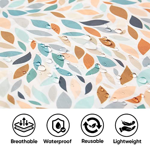 PTEROMY 3-in-1 Hooded Rain Poncho for Adult with Pocket, Waterproof Lightweight Unisex Raincoat for Hiking Camping Emergency - color: Mosaic 1/4 Zipper
