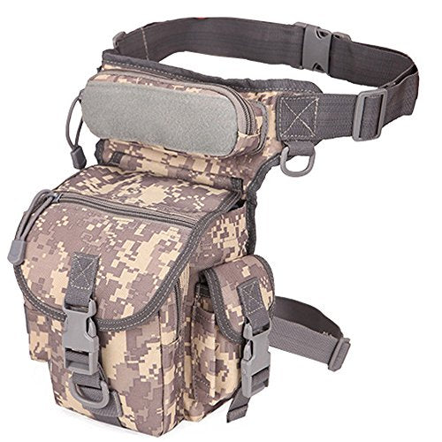 Multi-Purpose Hiking Waist Fanny Pack Running Backpack Outdoors Camping Bike Cycling Shoulder Bag - color: ACU Digital
