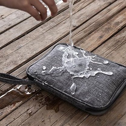 Organizer Case Small Electronic Devices USB Charger Accessories Mouse Phone Cable SD Power Bank Earphone - color: Medium-Black Medium-Organizer Bag
