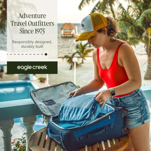 Eagle Creek Pack-It Reveal Compression Cube - Compression Packing Cubes for Optimizing Luggage Space - Convenient Top Handle - Self Repairing Zippers - Small - Willow Green - color: Willow Green, size: 7" x 1" 10"