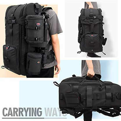 41L Large Professional DSLR Camera Backpack & Laptop Travel Camera Bag With Rain Cover for Digital Cameras, Tablet, Lens Kit for Full Frame Mirrorless Digital Camera - size: 41L