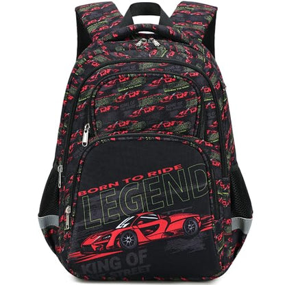 abshoo Cute Car School Backpack For Boys Elementary Kindergarten Kids School Bag (Car Black) - color: Car Black