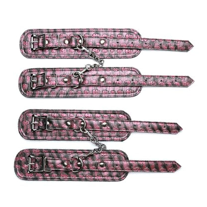 2026 Upgraded Heavy Duty Expandable Spreader Bar – Adjustable PU Straps for Pilates, Yoga - style: Black+PinkKL