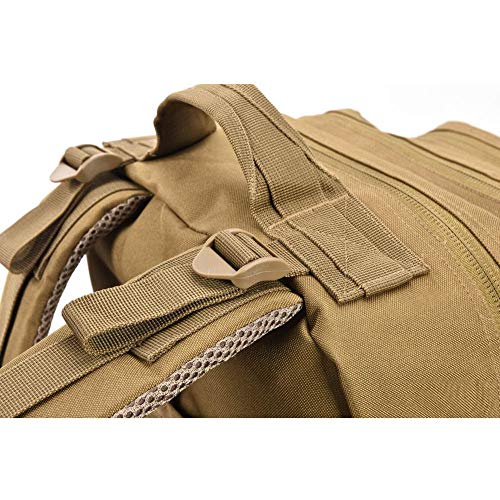 REEBOW GEAR Military Tactical Backpack Army 3 Day Assault Pack Molle Bag Rucksack - color: Tan