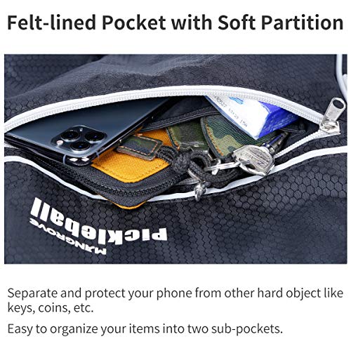 Mangrove Pickleball Bag, Men's & Women's Pickleball Backpack, Adjustable Sling Bag w/Fence Hook/Large Capacity/Safety Pocket - color: Black