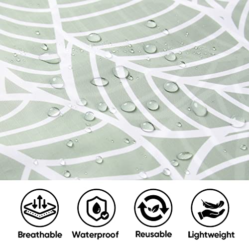 PTEROMY 3-in-1 Hooded Rain Poncho for Adult with Pocket, Waterproof Lightweight Unisex Raincoat for Hiking Camping Emergency - color: Antique Foliage