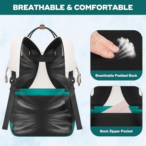 Maelstrom Cooler Backpack,Double Deck Insulated Bag,Leakproof Lunch Chest | 36 Can,Keeps Food Cold For 16h,Ergonomic, Lightweight. Perfect For Men, Women, Beach, Hiking,Camping, Travel, Work - color: 4.beige-green