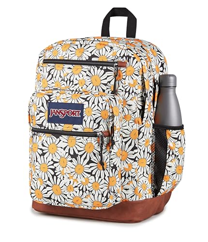 JanSport Cool Backpack with 15-inch Laptop Sleeve, Large Computer Bag Rucksack with 2 Compartments, Ergonomic Straps, Daisy Dreamscape - color: Daisy Dreamscape