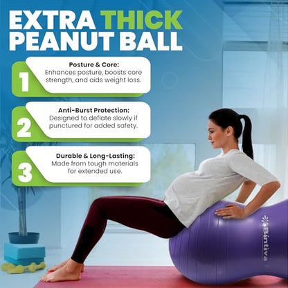 Bintiva Peanut Ball - color: Gray 45x90 cm