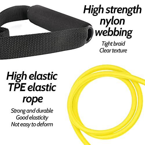 3PCS Resistance Bands with Handles Strength Bands Exercise Bands Set with Handles Elastic Bands Workout Bands for Working Out Strength Training Muscle Toning Door Anchor Workout