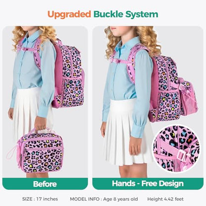 Choco Mocha Kids Backpack for Girls Mermaid Backpack Kids Elementary School Backpack for Girls Ages 6-8 Kid Bookbag 17 Inch with Chest Strap, Purple - color: Mermaid-purple