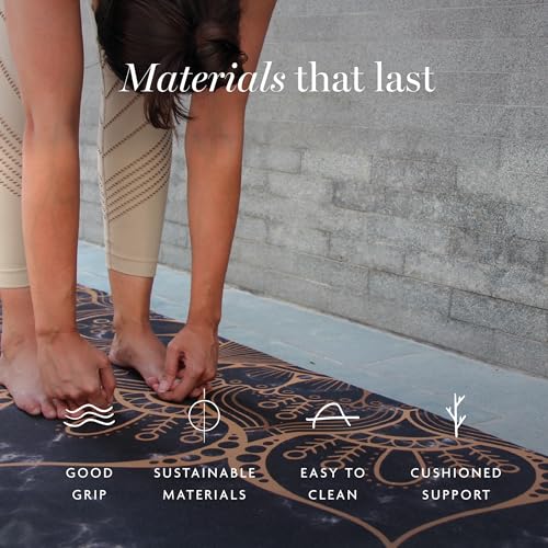 Shakti Warrior Pro Hemp Mat - Artist Designed, Premium Printed Eco-Friendly Non-Slip mat, Great for Regular & Hot Yoga, Pilates, Workouts 72 inch x 24 inch x 3mm Thick - color: Sahasrara