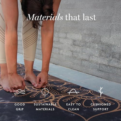 Shakti Warrior Pro Hemp Mat - Artist Designed, Premium Printed Eco-Friendly Non-Slip mat, Great for Regular & Hot Yoga, Pilates, Workouts 72 inch x 24 inch x 3mm Thick - color: Sahasrara