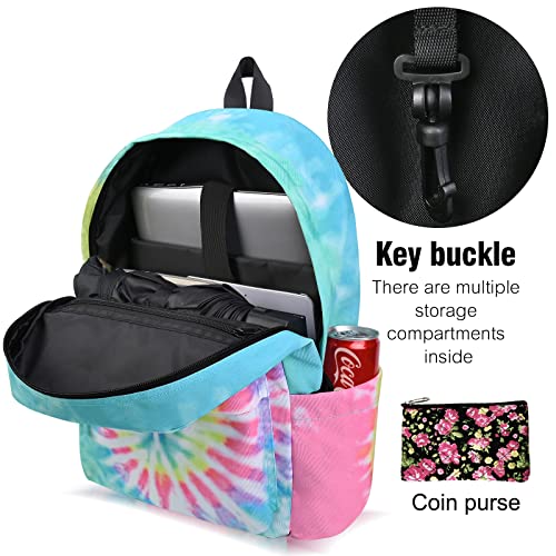 Travel Backpack for Men and Women,Classic Mini Backpack,Hiking, Lightweight Casual College Bookbag Daily Bag Daypack for Travel,Work,Gym (Rainbow) - color: Rainbow