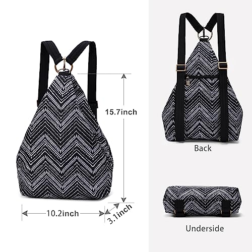 Black Butterfly Premium Backpack for Women, Bohemia Style Fashion Casual Daypack Backpack, Small Backpack Purse (40-black) - color: 40-black