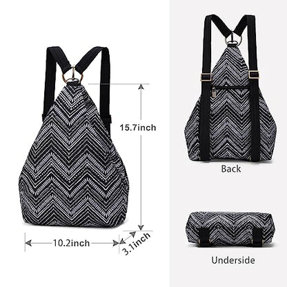 Black Butterfly Premium Backpack for Women, Bohemia Style Fashion Casual Daypack Backpack, Small Backpack Purse (40-black) - color: 40-black