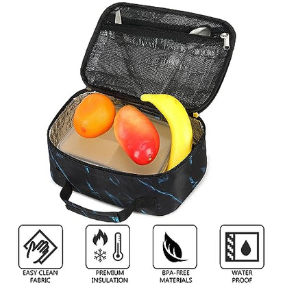 LEDAOU Lunch Bag Kids Insulated Lunch Box Boys Girls Insulated Reusable Lunch Bag for School Picnic Hiking (Soccer) - color: Soccer