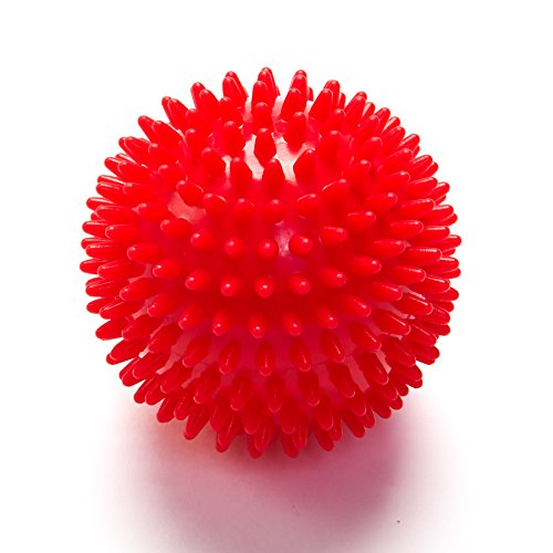 Black Mountain Products Deep Tissue Massage Ball with Spikes - color: Red