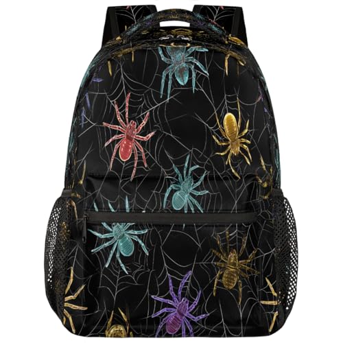 Spider Kids Backpack for Girl Boy Waterproof Kids Back Pack | Animal Art School Bookbag fit Women Men Lightweight Rucksack Casual Daypack Carry On Bag for Work Hiking Camping Gym Travel - color: A:color 6