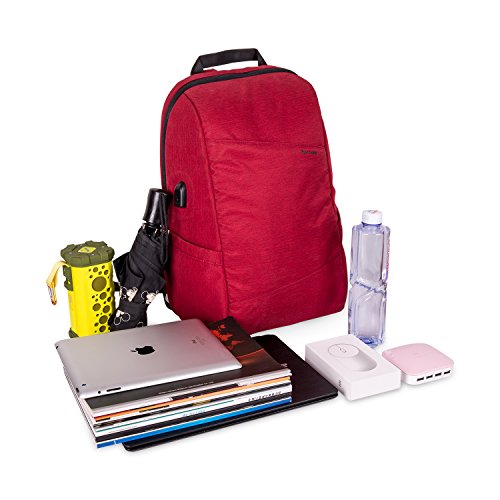 Rocktraveler RTL17RD Leisure Anti-theft Backpack Lap Top Bag, Red