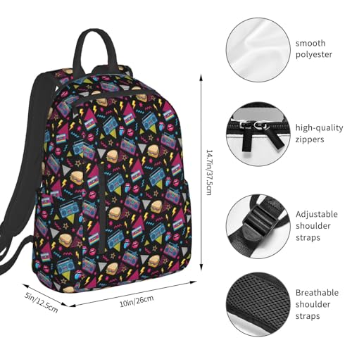 Expandable Outdoor Daypack 90S Style, Flexible Capacity Hiking Rucksack for Wilderness Travel Field Activities Men Women - color: Picture (225)